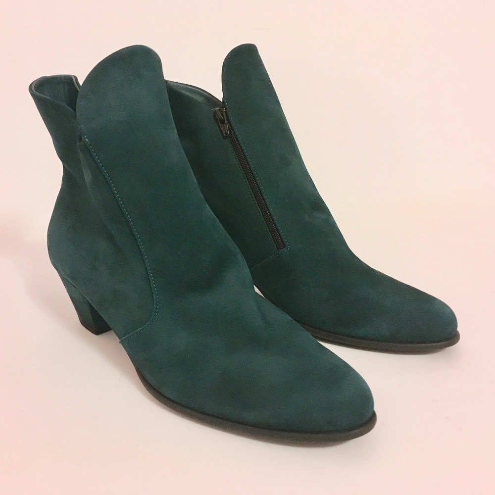 Arche Zip-Up Suede Ankle Boots - Size 41 EU